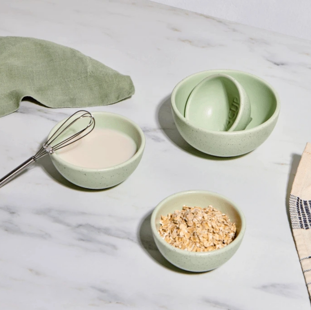 NIB Greg Natale Modern Ceramic Measuring Cup Set